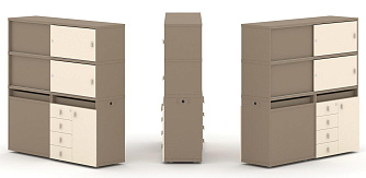 Набор №24. Тумба двойная с надставкой высокой 1500х410х1520