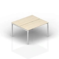 Отдельный составной стол bench на 2 рабочих места, PE2TS126, 1200х1250х720