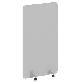 Перегородка на металлических опорах, на роликах, DP.R-100-180, 1000x18x1800