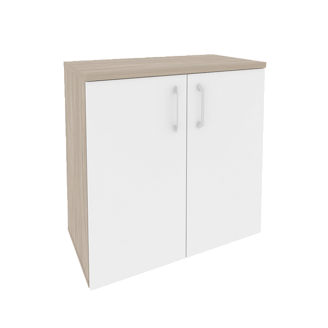 Шкаф низкий широкий (2 низких фасада ЛДСП) 800x420x823