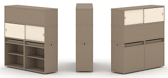 Набор №3. Тумба двойная с надставкой высокой 1500х410х1520