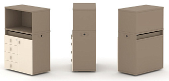 Набор №2. Тумба одиночная с надставкой низкой 750х410х1135 - ЭйБиСи-проджект Набор №2. Тумба одиночная с надставкой низкой 750х410х1135