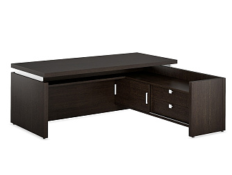 Рабочий стол с приставной тумбой правой 2000х1800х760