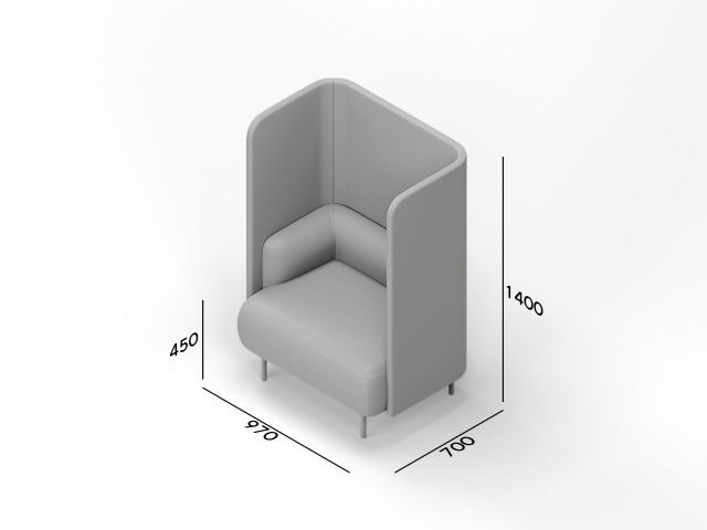 Кресло высокое Клауд