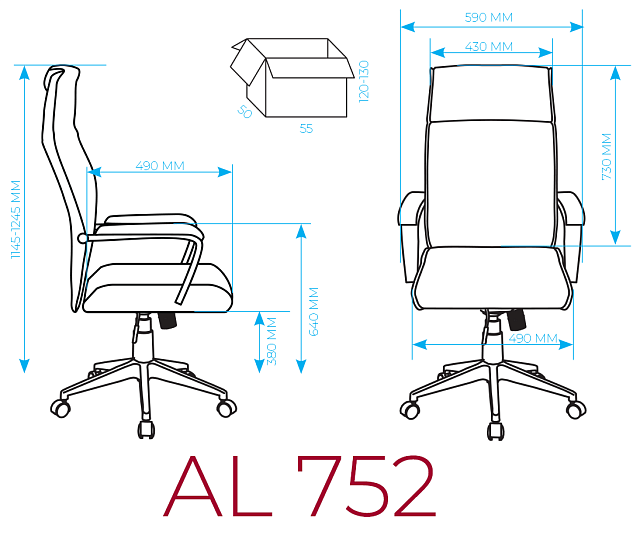 Кресло офисное AL 752