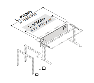 Нижний экран (царга) для столов 1800х18х300