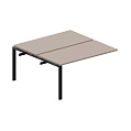 Составной стол bench на 2 рабочих места – приставной элемент, ST2TPS168, 1600х1650х720