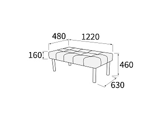 Банкетка 1220х630х460