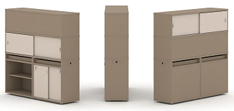 Набор №15. Тумба двойная с надставкой высокой 1500х410х1520