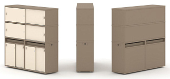 Набор №8. Тумба двойная с надставкой высокой 1500х410х1520