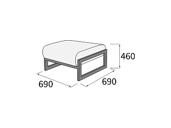 Пуф 660х690х450