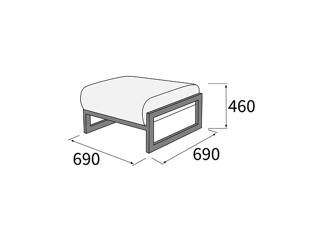 Пуф 660х690х450