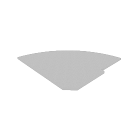 Полка для угловой стойки (завершающий элемент) 815х815х22