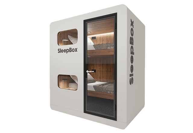 Акустическая кабина для отдыха   LWOP SLEEPBOX DOUBLE двухместная 2182х1600х2604