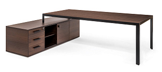 Стол письменный на опорной тумбе ENZO 2290x1740x750