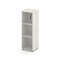 Шкаф средний узкий левый (1 средний фасад стекло прозрачное) SN.STU.E-205(L) 400*400*1203