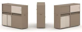 Набор №21. Тумба двойная с надставкой низкой 1500х410х1135