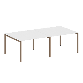 Переговорный стол (2 столешницы) на П-образном м/к 2400*1235*750