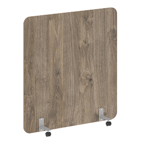 Перегородка на металлических опорах, на роликах, DP.R-140-150, 1400x18x1500