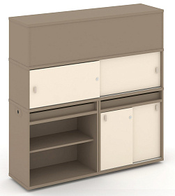 Набор №15. Тумба двойная с надставкой высокой 1500х410х1520