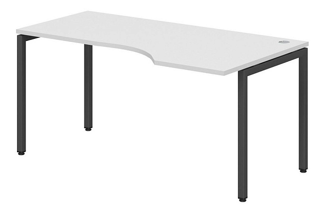 Стол с парящей столешницей эргономичный правый 1600x900x750