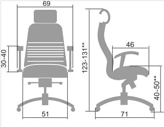 Кресло руководителя Метта SAMURAI KL-3.04