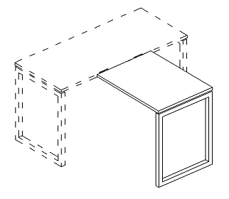 Брифинг-приставка на мет. каркасе QUATTRO 800x700x750 - ЭйБиСи-проджект Брифинг-приставка на мет. каркасе QUATTRO 800x700x750