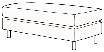 Банкетка 2-х местная  1320х660х450