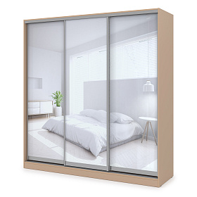 Шкаф-купе 3-дверный (база 6) 2098х600х2201 - ЭйБиСи-проджект Шкаф-купе 3-дверный (база 6) 2098х600х2201