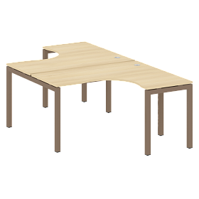 Рабочая станция криволинейная на П-образном м/к 1400*2435*750