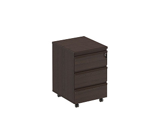 Тумба выкатная 3-ящичная с центральным замком МК 213