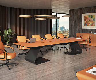 Стол для переговоров BUGATTI КОЖА