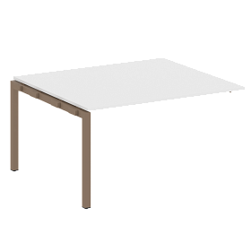 Проходной наборный элемент переговорного стола на П-образном м/к (проходная опора Б.ОСП-123, столешница, два комплекта траверс) 1400*1235*750