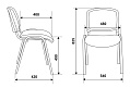 Стул для посетителей Бюрократ ВИКИ ХРОМ