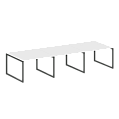 Переговорный стол (3 столешницы) на О-образном м/к