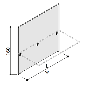 Панель перегородки 1000х25х1600 - ЭйБиСи-проджект Панель перегородки 1000х25х1600