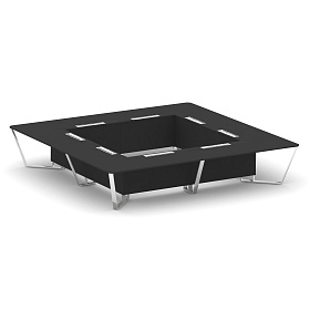 Стол переговорный квадратный MF-PR.B.SP-20K2 4000*4000*750