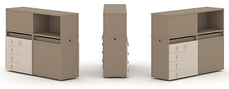 Набор №15. Тумба двойная с надставкой низкой 1500х410х1135