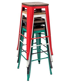 Стул барный TOLIX WOOD