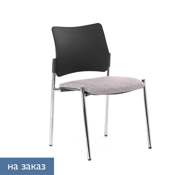 Стул для посетителей PINKO б/подл (пластик/ткань)