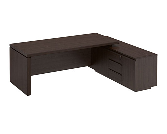 Стол руководителя на опорной тумбе (левый/правый) МК 138