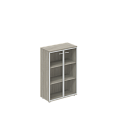 Шкаф средний со стеклом (з.ст. HDF)  800х400х1200