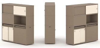 Набор №33. Тумба двойная с надставкой высокой 1500х410х1520