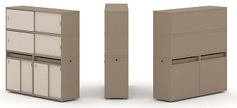 Набор №8. Тумба двойная с надставкой высокой 1500х410х1520