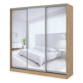 Шкаф-купе 3-дверный (база 6) 2098х600х2201 - ЭйБиСи-проджект Шкаф-купе 3-дверный (база 6) 2098х600х2201