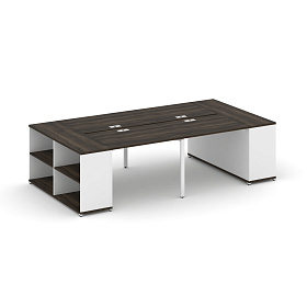 Рабочая станция с опорными стеллажами 2800х1480х750