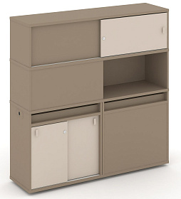 Набор №33. Тумба двойная с надставкой высокой 1500х410х1520