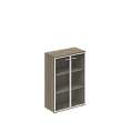 Шкаф средний со стеклом (з.ст. HDF)  800х400х1200