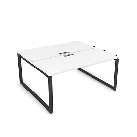 Столы системы Бенч, сдвоенные, на 2 рабочих места, начальный модуль 1800х1635х750