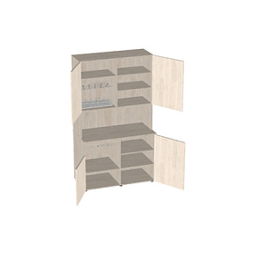 Комплект мини-кухня №3 1200х600/420х2178(2175) - ЭйБиСи-проджект Комплект мини-кухня №3 1200х600/420х2178(2175)